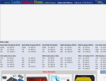 Tablet Screenshot of lankagadgetshome.com